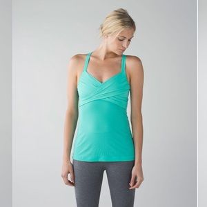 Lululemon Bali teal wrap top